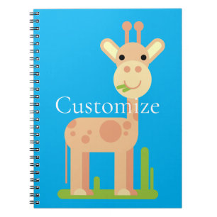 Leuke Giraffe Munching Thunder_Cove Notitieboek