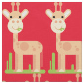 Leuke Giraffe Munching Thunder_Cove Stof (Close Up)