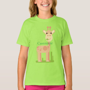 Leuke Giraffe Munching Thunder_Cove T-shirt