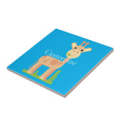Leuke Giraffe Munching Thunder_Cove Tegeltje (Zijkant)