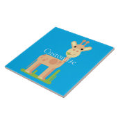 Leuke Giraffe Munching Thunder_Cove Tegeltje (Zijkant)