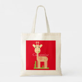 Leuke Giraffe Munching Thunder_Cove Tote Bag (Achterkant)