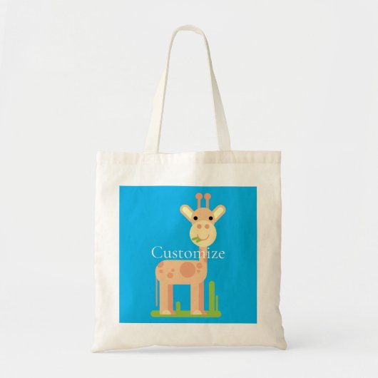 Leuke Giraffe Munching Thunder_Cove Tote Bag (Voorkant)