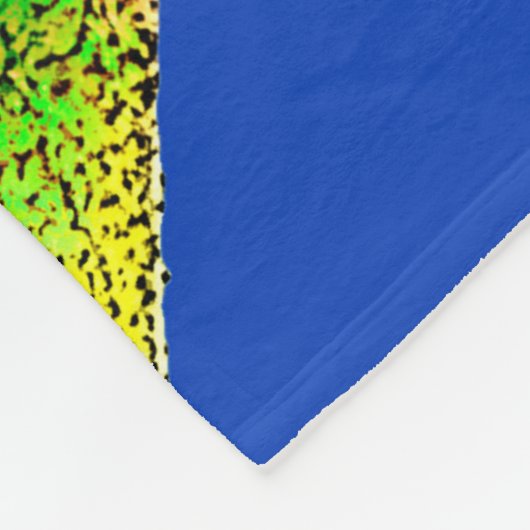 Leuke Giraffe Pop Kunst met Bloem Fleece Deken (Hoek)