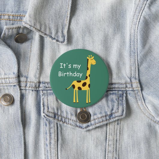 Leuke Giraffe Ronde Button 7,6 Cm (In situ)