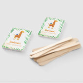 Leuke Giraffe & Vogel Baby shower Handwaaier (Niet-gemonteerd)