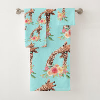 Leuke Giraffe Waterverf Moeder & Baby Pattern