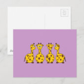 Leuke Giraffe, Wilde Dier Briefkaart (Voorkant / Achterkant)