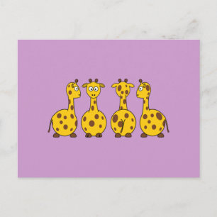 Leuke Giraffe, Wilde Dier Briefkaart