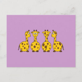 Leuke Giraffe, Wilde Dier Briefkaart