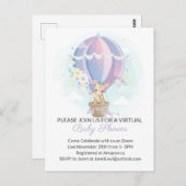 Leuke Giraffes in Hete Luchtballon Baby shower Briefkaart (Voorkant / Achterkant)