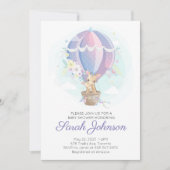 Leuke Giraffes in Hete Luchtballon Baby shower Kaart (Voorkant)