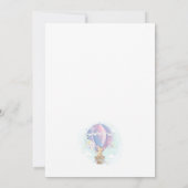 Leuke Giraffes in Hete Luchtballon Baby shower Kaart (Achterkant)