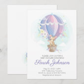 Leuke Giraffes in Hete Luchtballon Baby shower Kaart (Voorkant / Achterkant)