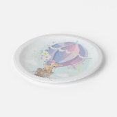 Leuke Giraffes in Hete Luchtballon Baby shower Papieren Bordje (Gekanteld)