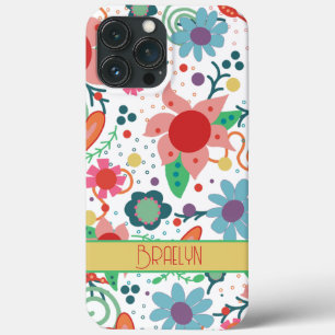 Leuke Girly Custom Inspirivity Floral iPhone Case