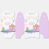 Leuke Girly Magical Balloon Carrousel Baby shower Bedankdoosjes (Ongevouwen)