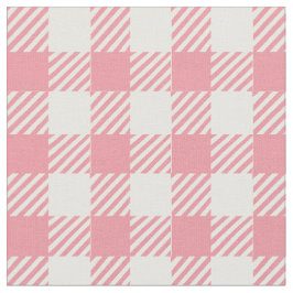 Leuke Girly Pink Gingham Buffalo Plaid Stof