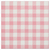 Leuke Girly Pink Gingham Buffalo Plaid Stof (Swatch)