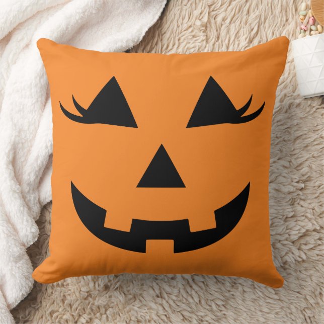 Leuke Girly Pumpkin Halloween Jack Jill O lantaarn Kussen (Deken)