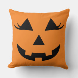 Leuke Girly Pumpkin Halloween Jack Jill O lantaarn Kussen