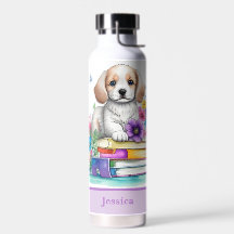 Leuke Girly Puppy Boeken & Lente Bloemen