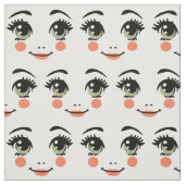 Leuke girly stof pop gezicht kleur kunst illustrat (Swatch)