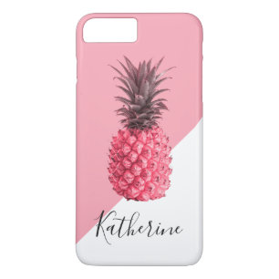 Leuke girly tropische roze en witte ananas Case-Mate iPhone case