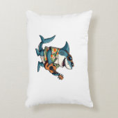 Leuke gitaar spelenT-Shirt Accent Kussen (Voorkant(Verticaal))