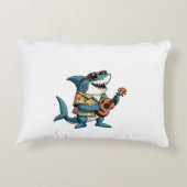 Leuke gitaar spelenT-Shirt Accent Kussen (Achterkant)