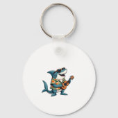 Leuke gitaar spelenT-Shirt Sleutelhanger (Voorkant)