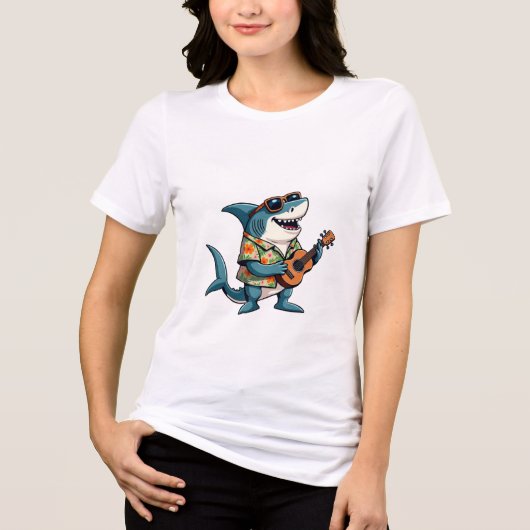 Leuke gitaar spelenT-Shirt Tri-Blend Shirt (Voorkant)