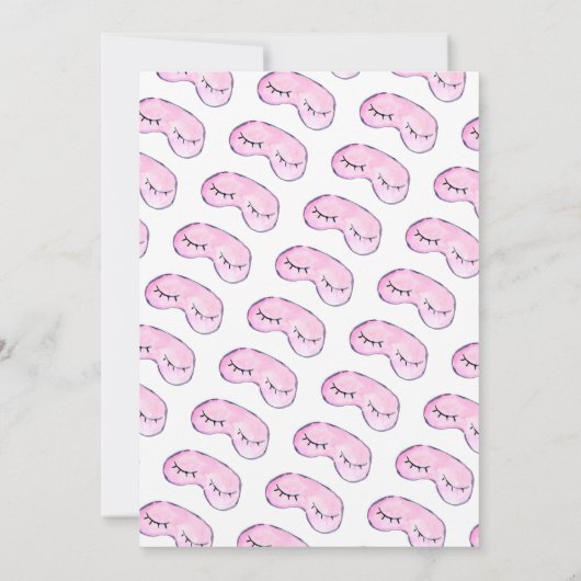 Leuke Glam Make-up Meisjes Pyjama Slumber Spa Verj Kaart (Achterkant)