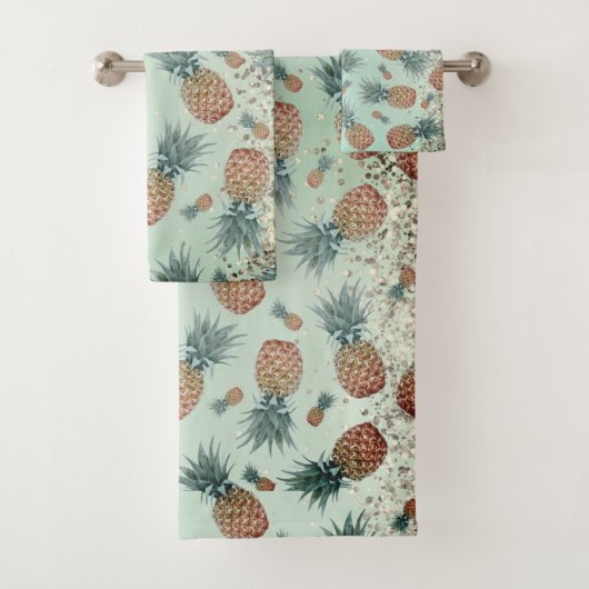 Leuke glitterachtige ananas badhanddoek set bad handdoek (Insitu)