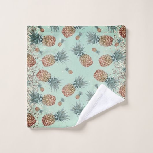 Leuke glitterachtige ananas badhanddoek set bad handdoek (Wasdoekje)