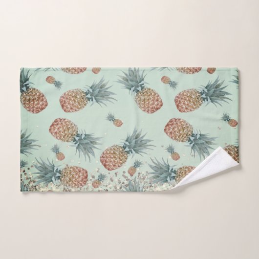 Leuke glitterachtige ananas badhanddoek set bad handdoek (Handdoek)
