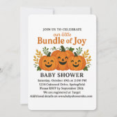 Leuke Glittery Herfst Pumpkin Patch Kaart (Voorkant)