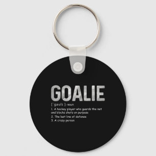 Leuke Goalie Definitie Voetbal Hockey Gear Goalkee Sleutelhanger