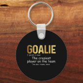 Leuke Goalie Gear Doelman Definitie Hockey Voetbal Sleutelhanger (Voorkant)