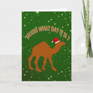 Leuke gok wat voor dag het is Het humor Kerstmis Kaart