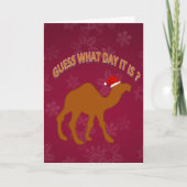 Leuke gok wat voor dag het is Humor Kerstmis Kaart (Voorkant)