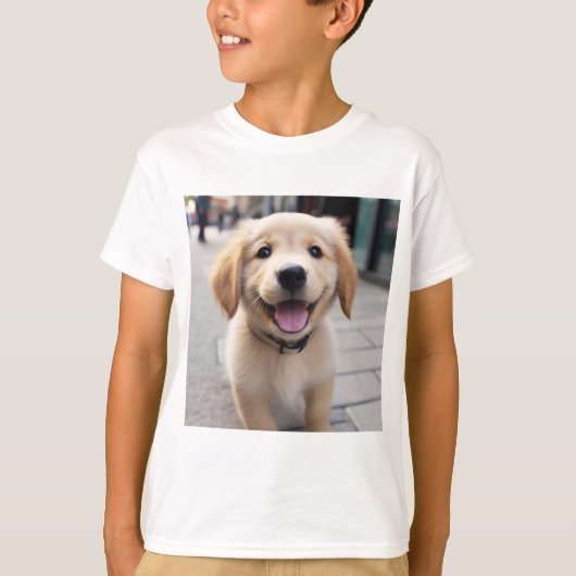 Leuke Golden Retriever T Shirt - Leuke dierlijke S (Voorkant)