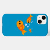 Leuke Goldfish iPhone Case (Achterkant (horizontaal))