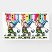 LEUKE GOLF GELUKKIG PENSIOEN SPANDOEK (Horizontaal)