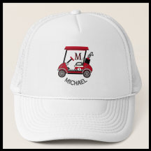 Leuke Golf Guy Winkelwagen Aangepaste Monogram Naa