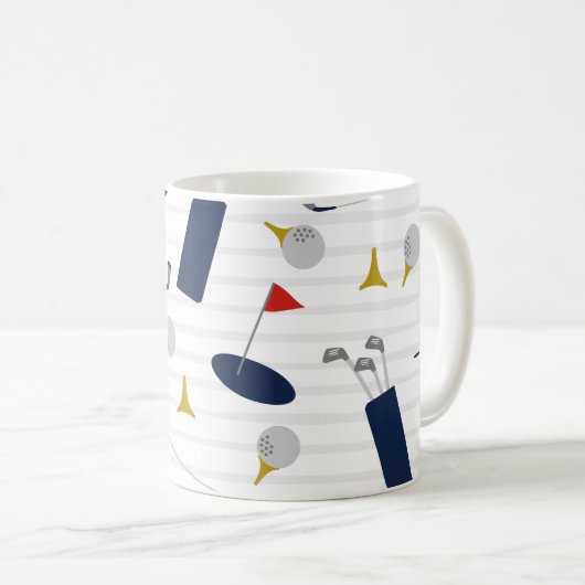 Leuke Golf koffie mok (Voorkant rechts)