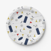 Leuke Golf papier borden Papieren Bordje (Voorkant)