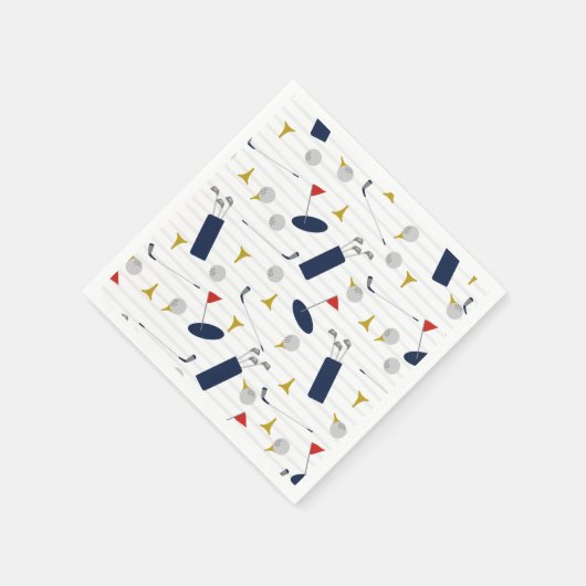 Leuke Golf papieren servetten (Hoek)