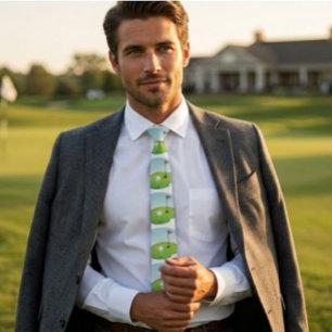 Leuke Golf Patroon Boord Stropdas