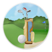 Leuke Golfbal sport plezier home decor pull Keramische Knop (Voorkant)